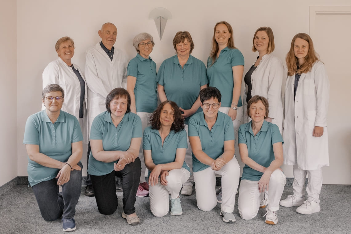 Praxisteam der Hausarztpraxis im Südeichsfeld mit den Standorten Lengenfeld unterm Stein und Diedorf